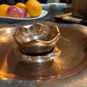 MCM Copper bowl and dish designed by Lisa Smith